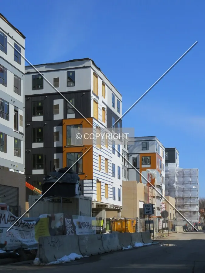 View to the east along 5th Street SE