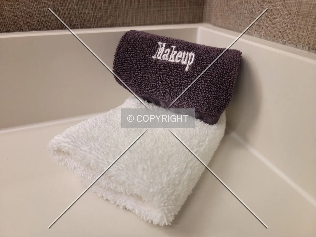 Towels in a guest room bathroom, Friday, March 4, 2022