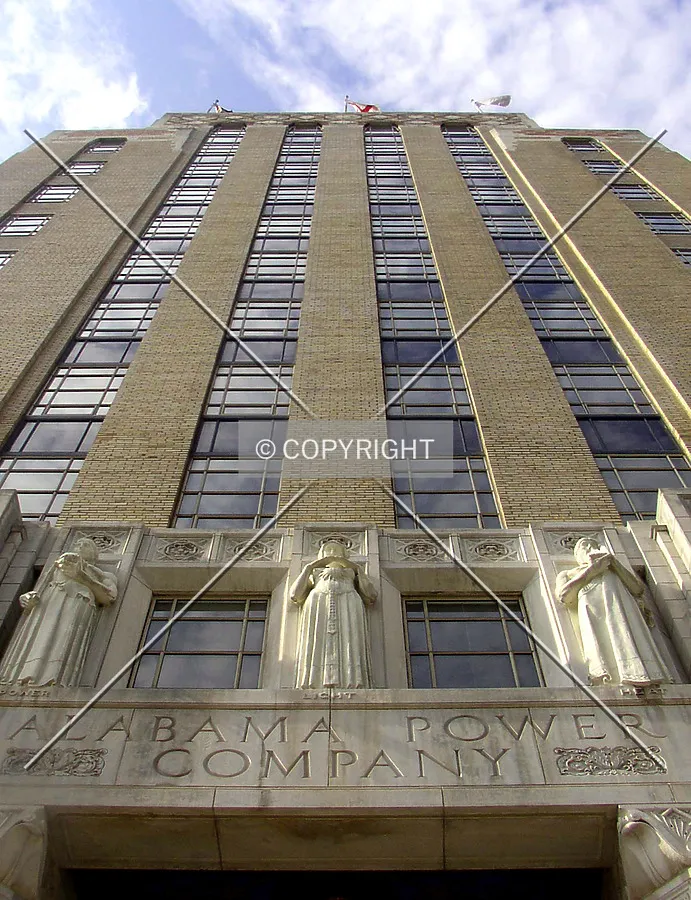 Looking up at the eastern facade from 18th Street North