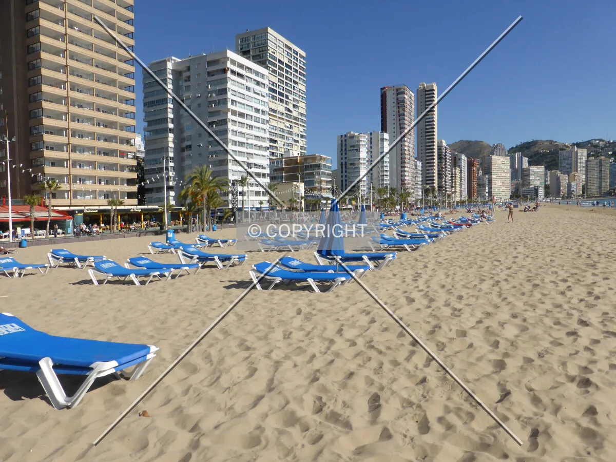 Benidorm beach and skyscrapers