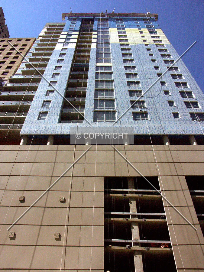 Looking up the south side