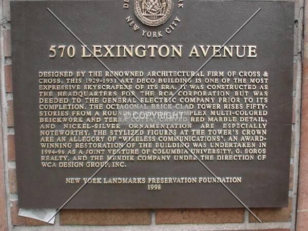 Landmark plaque