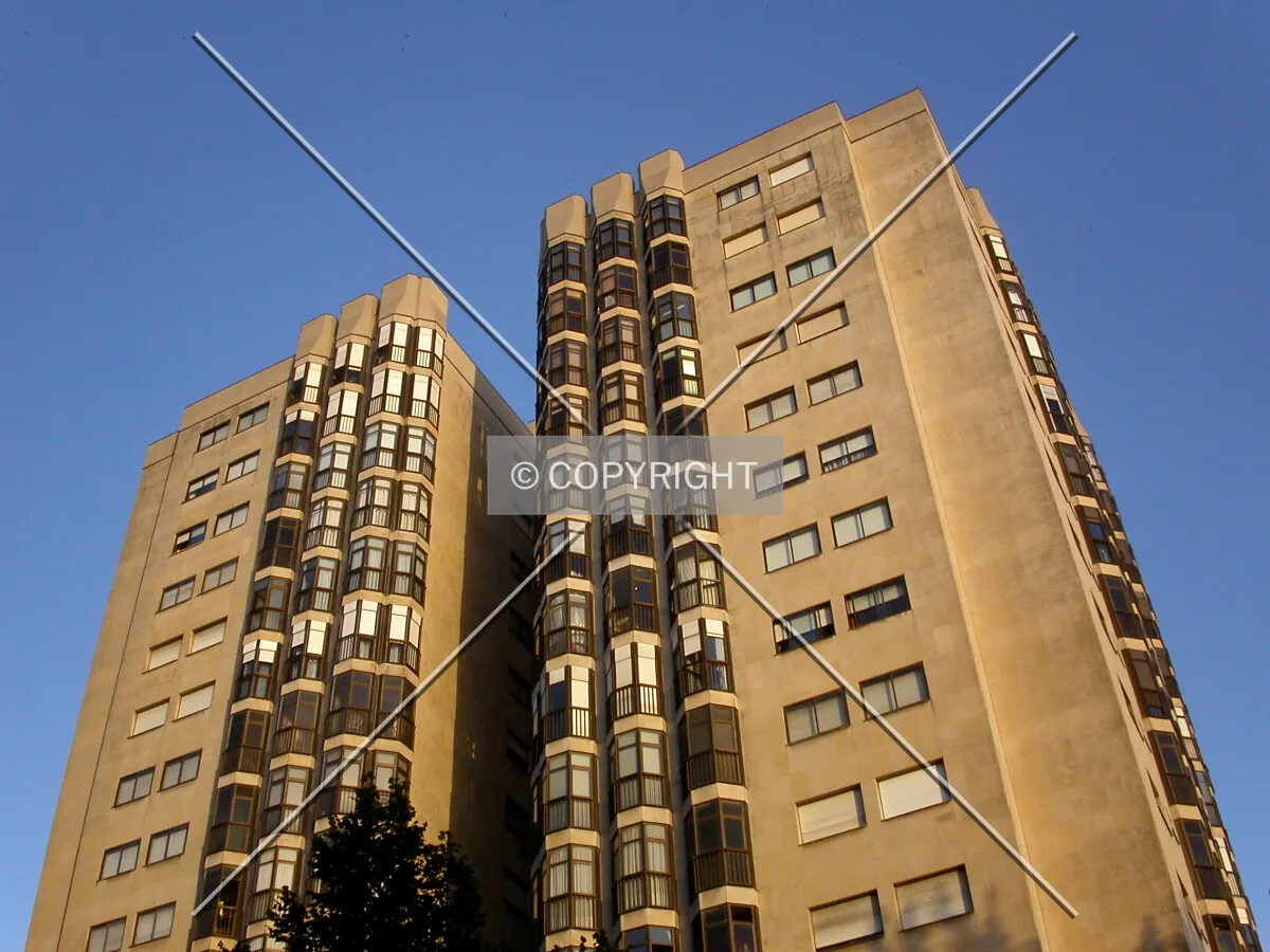 Looking up from the north