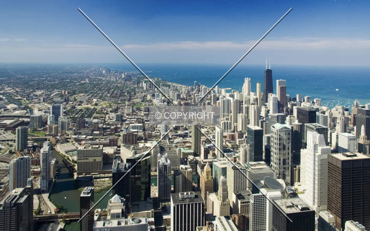 Looking north from Sears Tower