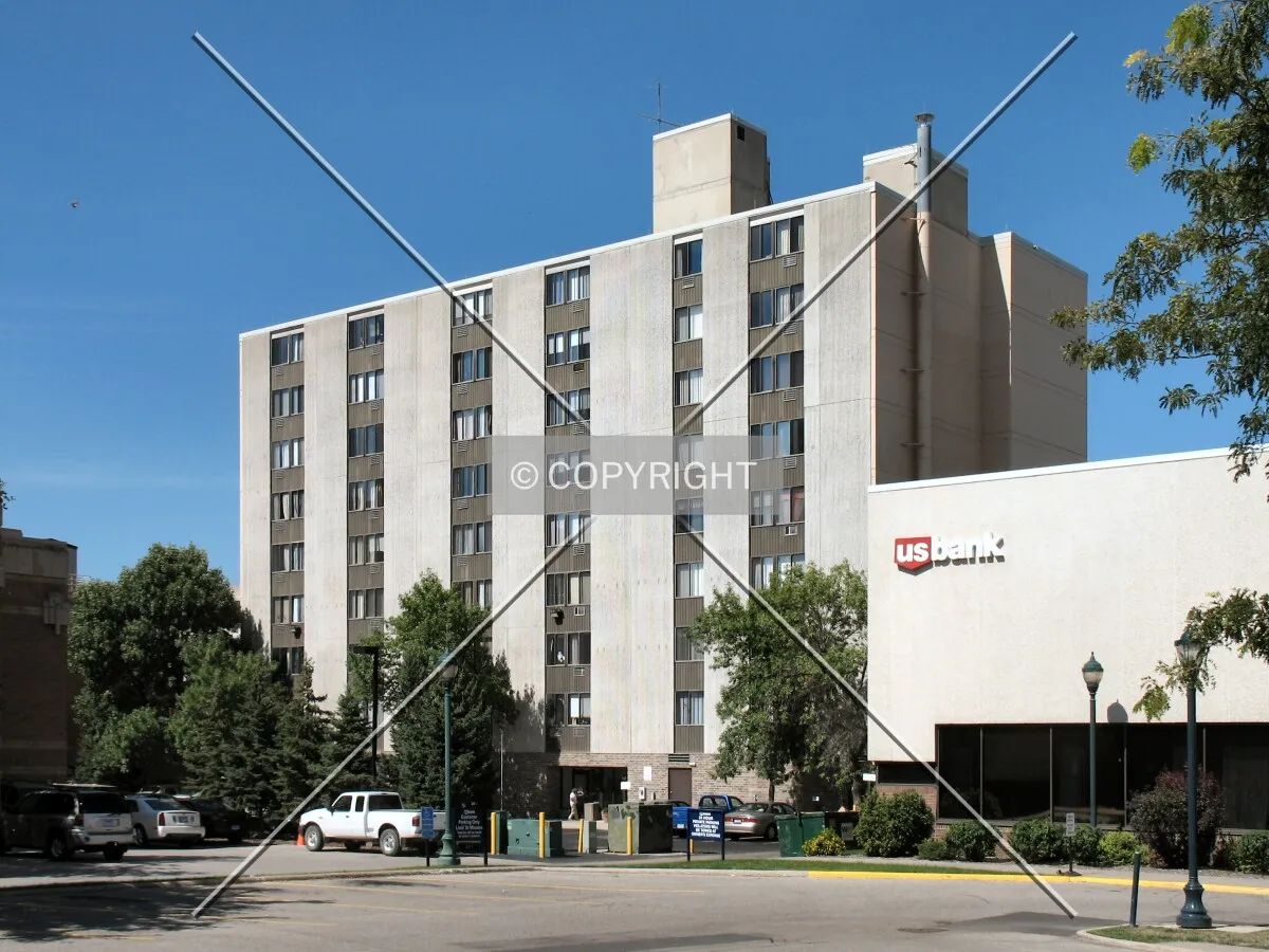 View to the north from Hickory Street