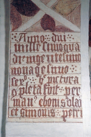 Inscription on the wall