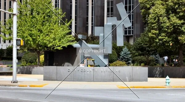 Building sign from across Washington Street/Alabama Street
