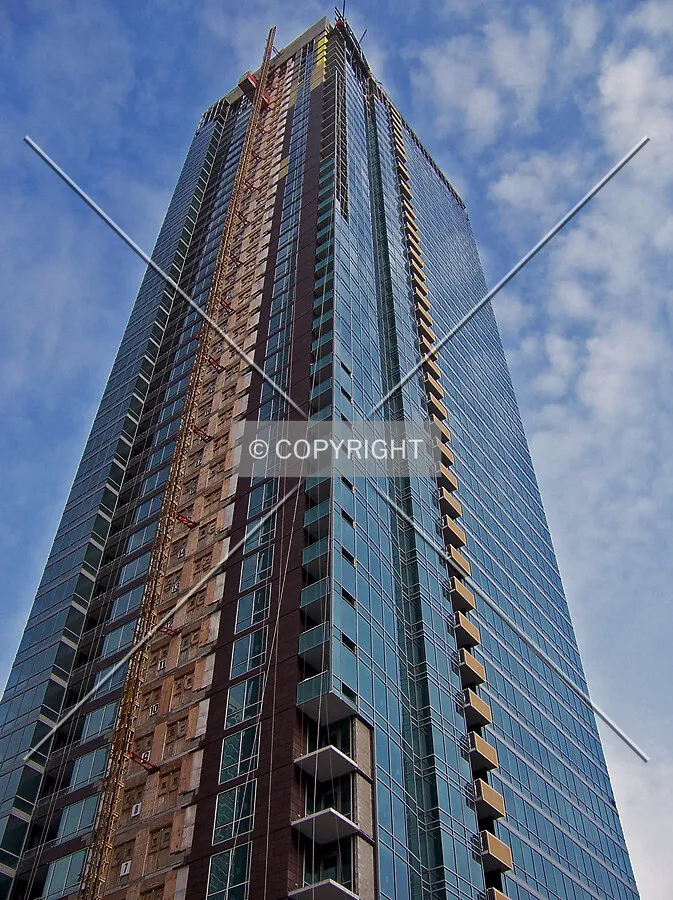 Looking up the southwest corner from Illinois Street