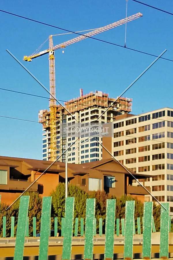 View from Forest Park Parkway to the southwest during construction; November 13, 2016