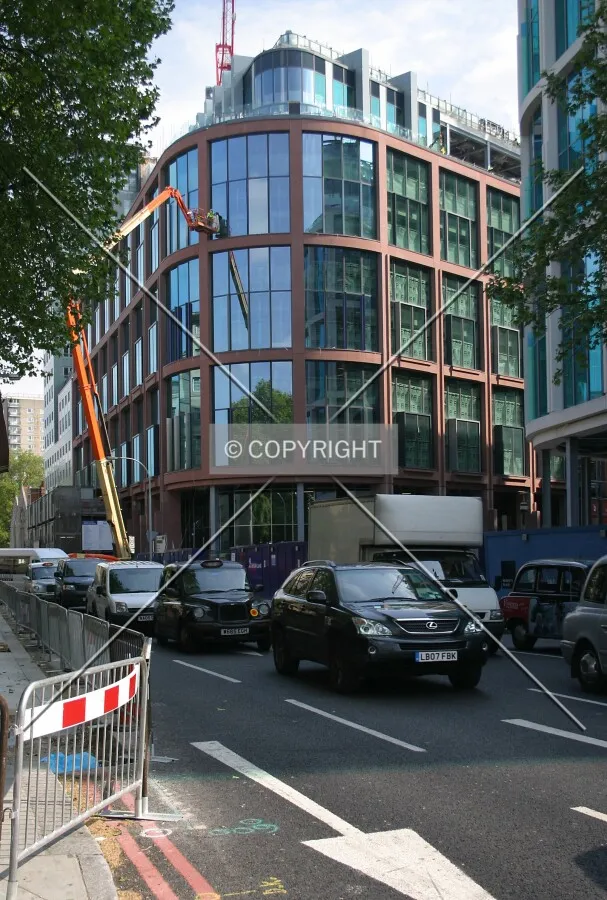 View northeast from Euston Road