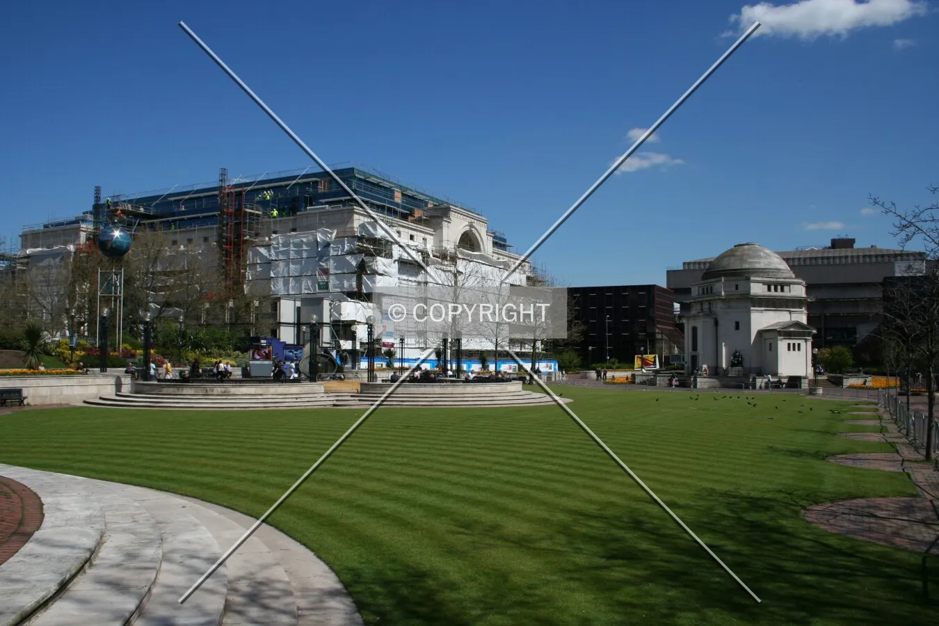Looking across Centenary Square