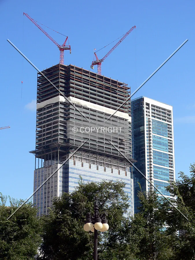 View to the northeast from Michigan Avenue
