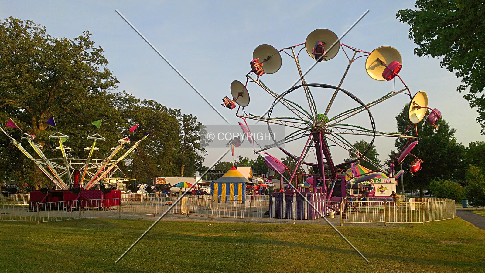 Rides at the Perry County, Illinois fairgrounds
