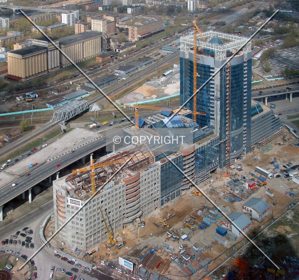 Looking down from the 56th floor of Zapad