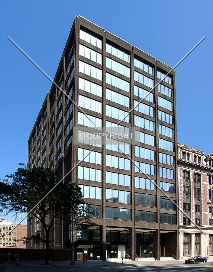 View from the southwest across State Street