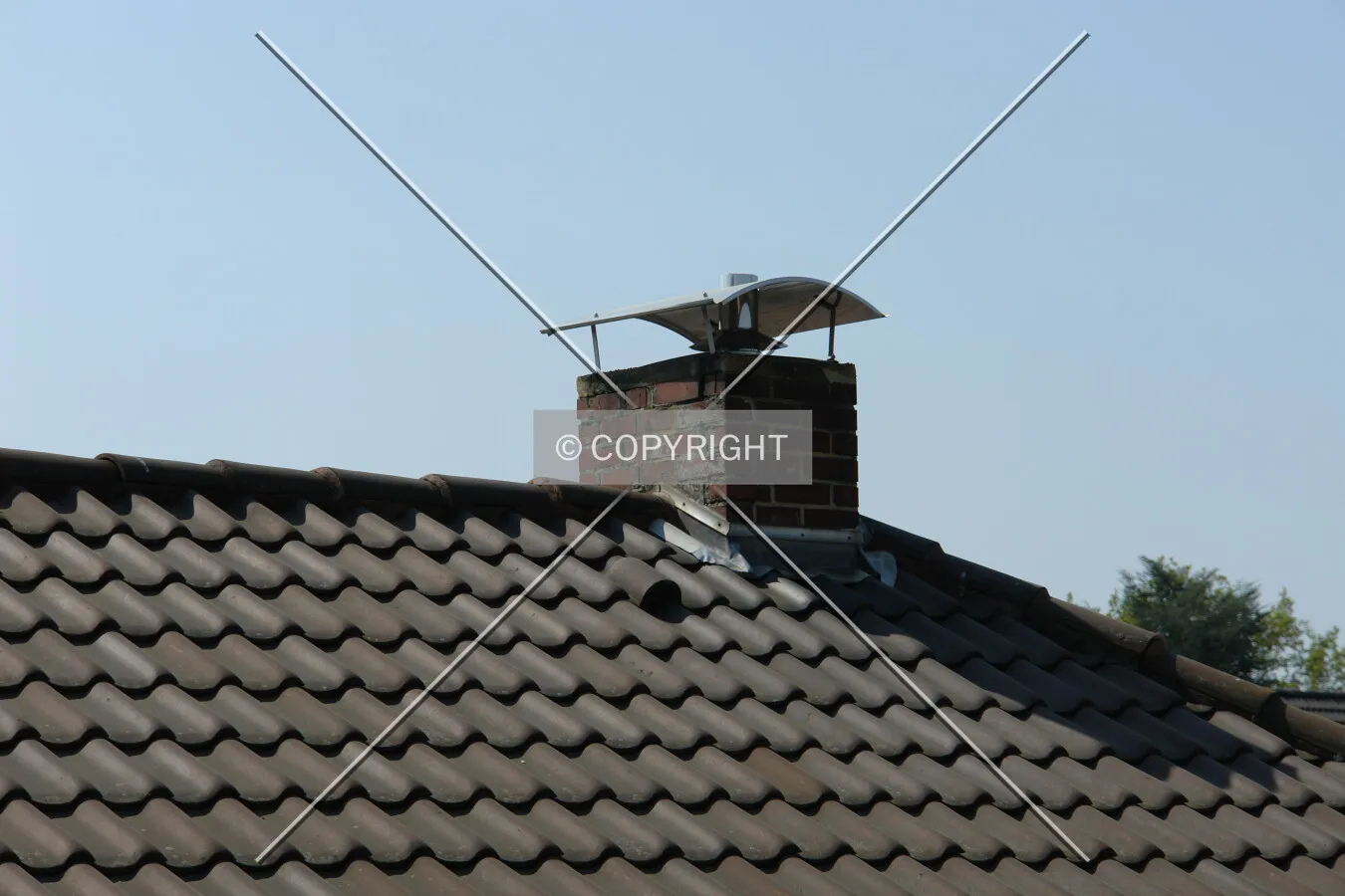 Stack on top of a residential house