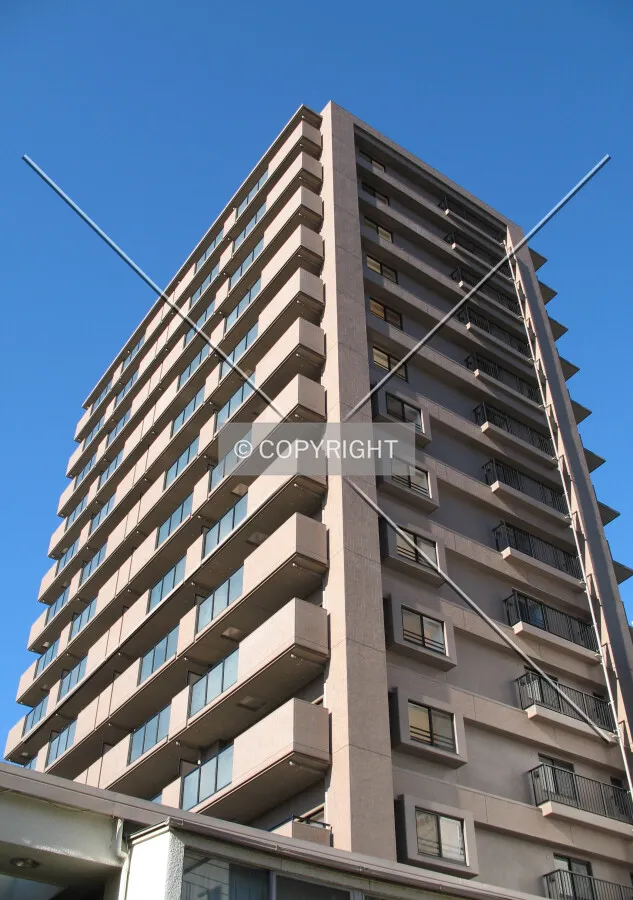 Looking up from the south