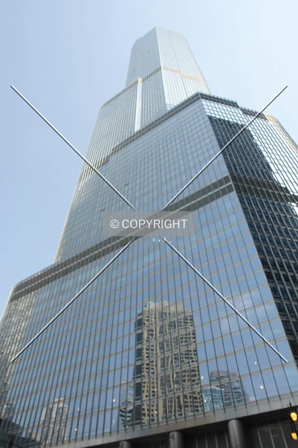 Glass facade of the Trump Tower