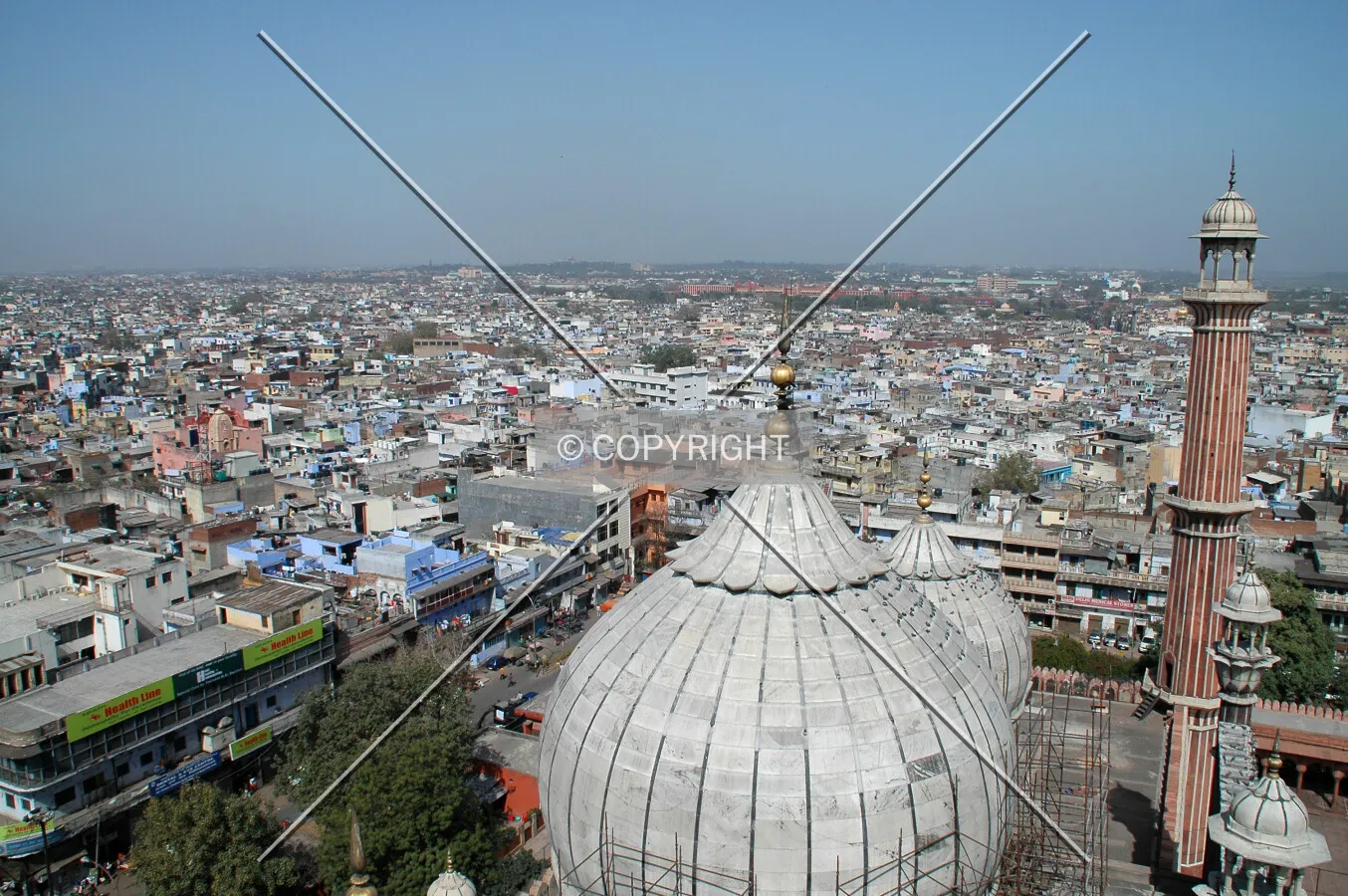 View to the northwest district