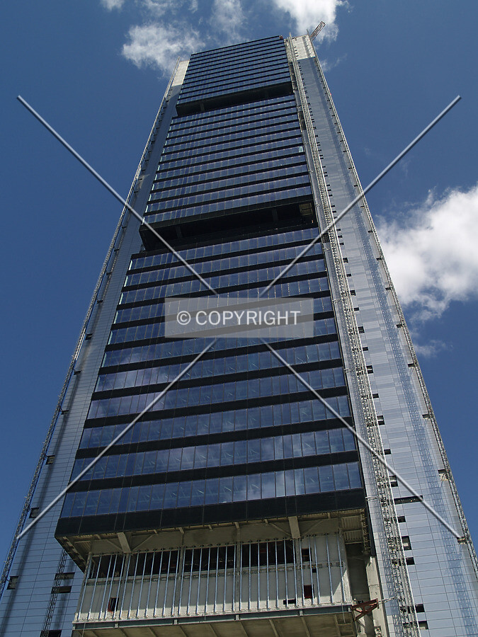 Looking up from the south