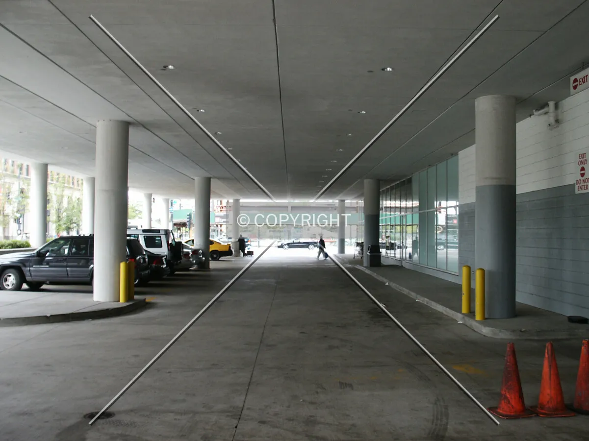 Carport on Madison Street in front of the supermarket
