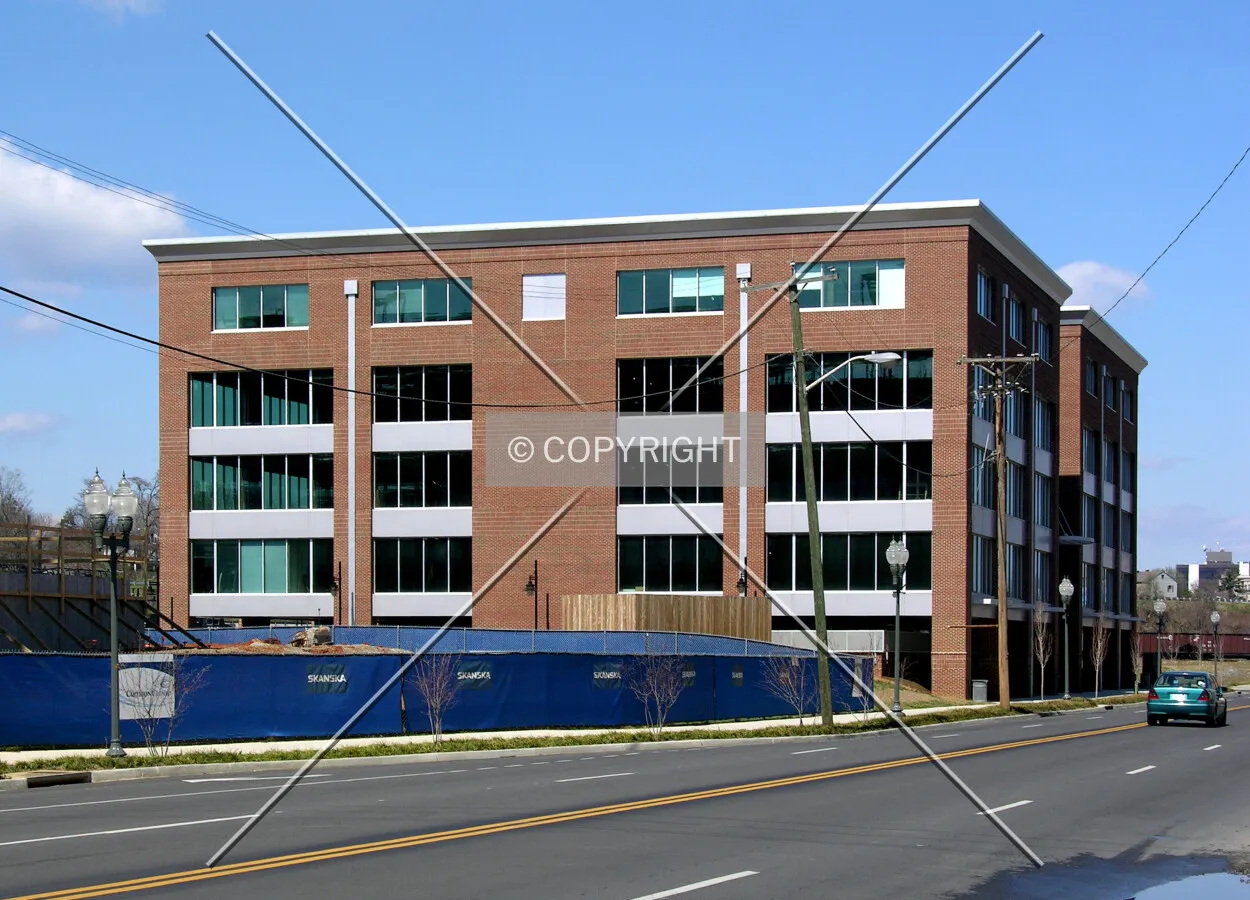 From across Jefferson Street to the south