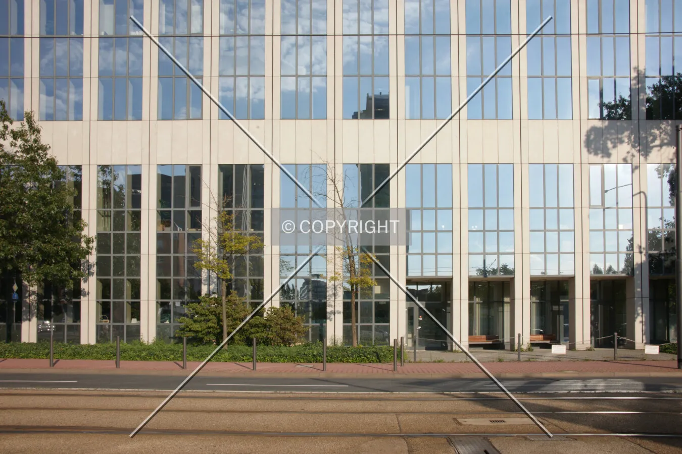 Base of the building at Voltastraße
