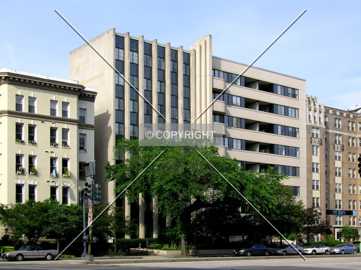 From across Massachusetts Avenue to the northeast