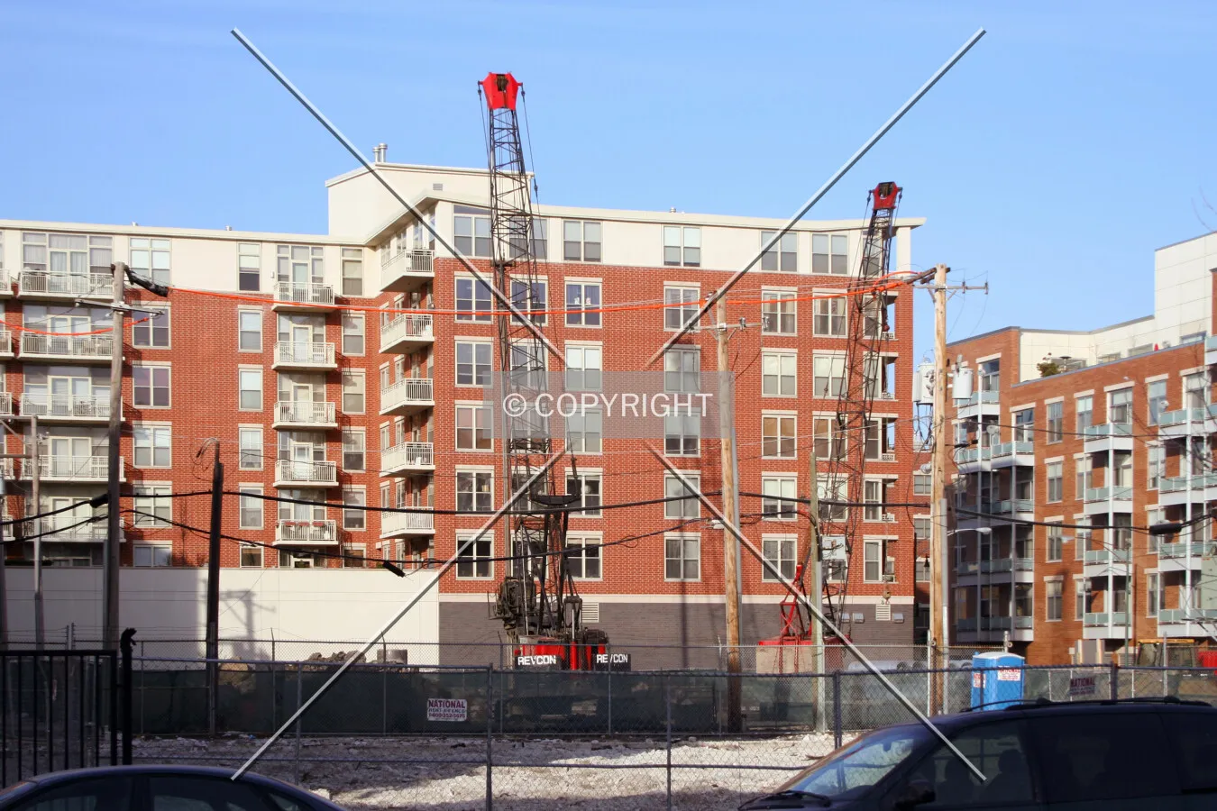 Looking north from Monroe Street