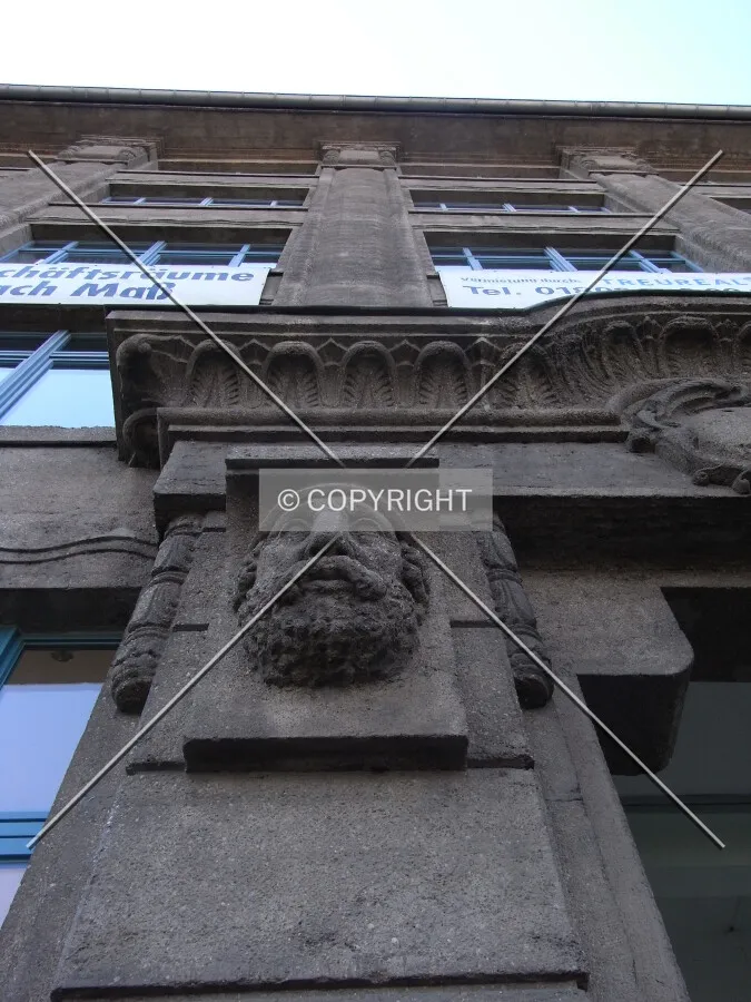 Facade ornament on Industriepalast Leipzig