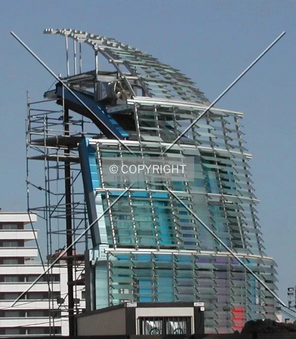View of the facade when finished