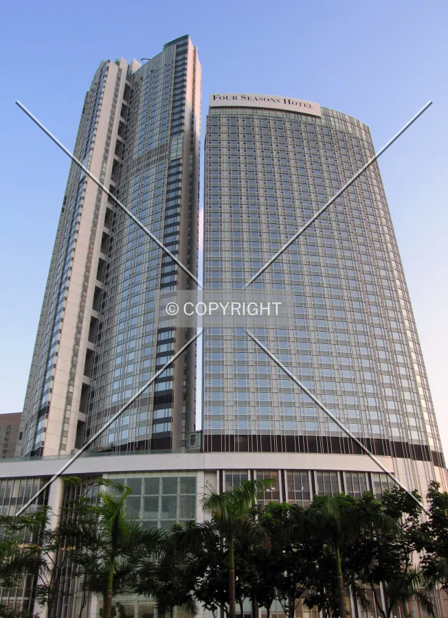 Looking up from Man Kwong Street