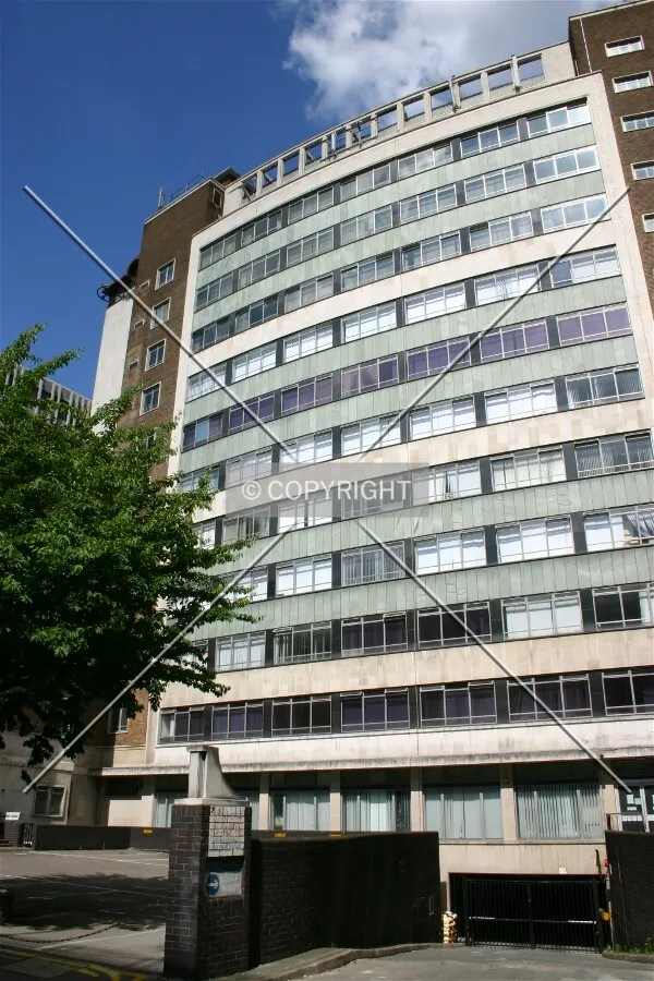 Looking up from street-level