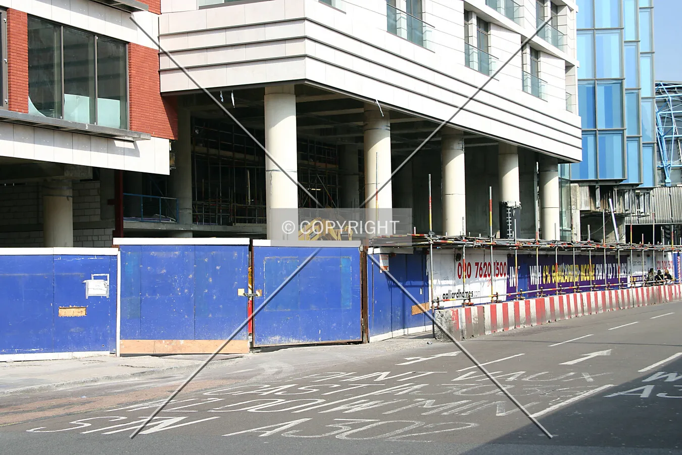 The base along Addington Street