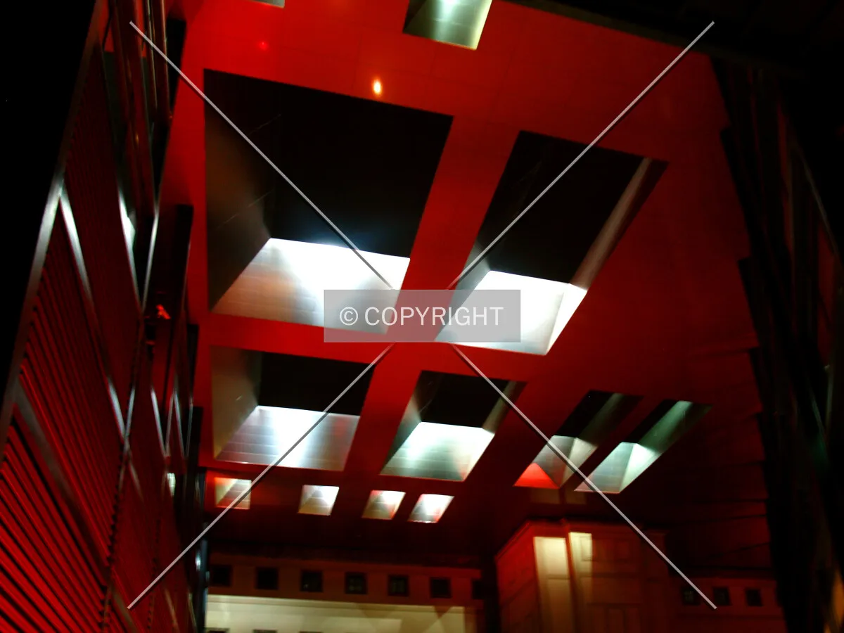 The ceiling of the new exhibition area