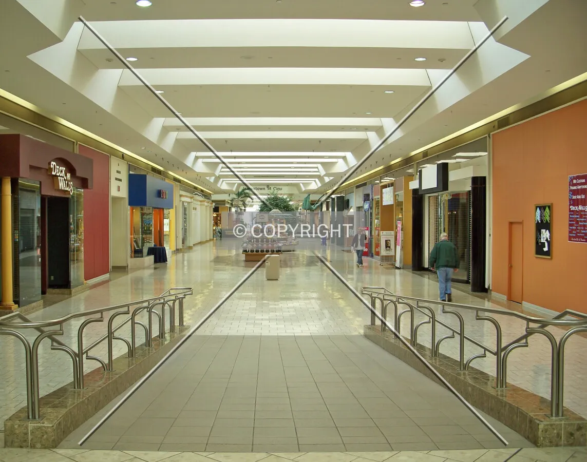 View of the hallway leading away from the Macy's Department Store and JCPenny Outlet Store; January 15, 2008