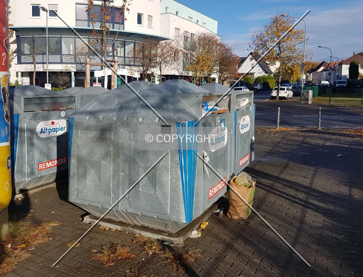 Old paper container