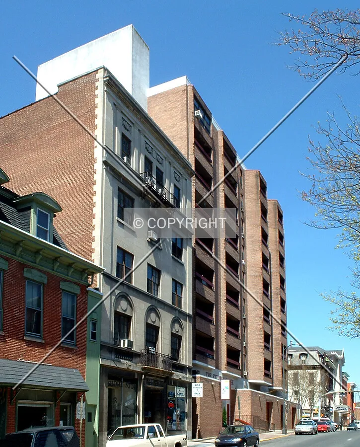 View from the southeast along Prince Street