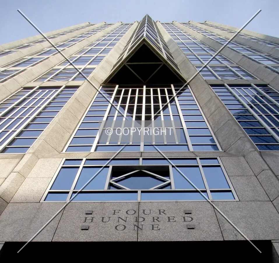 Looking up above the main entrance