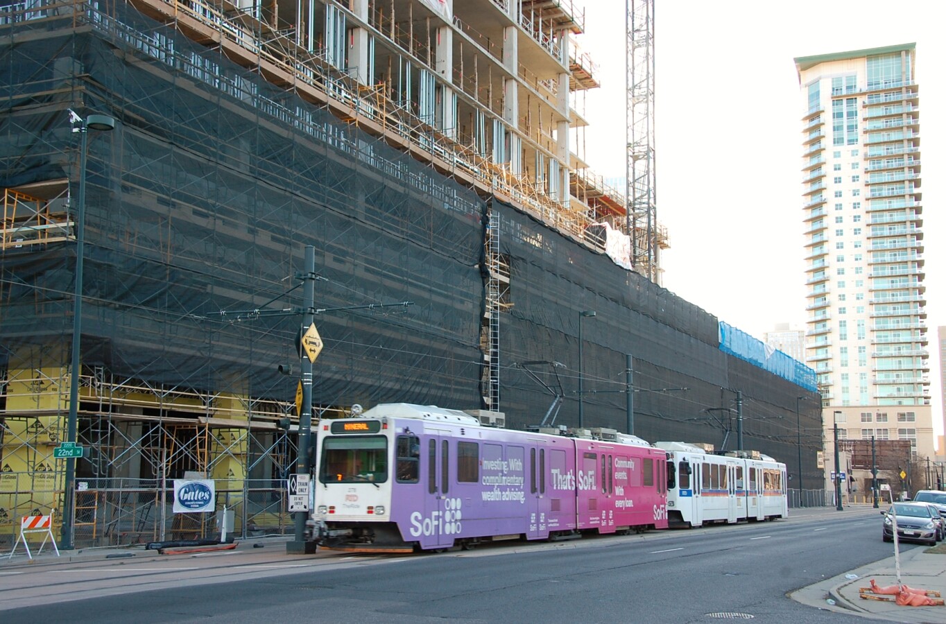 Looking south