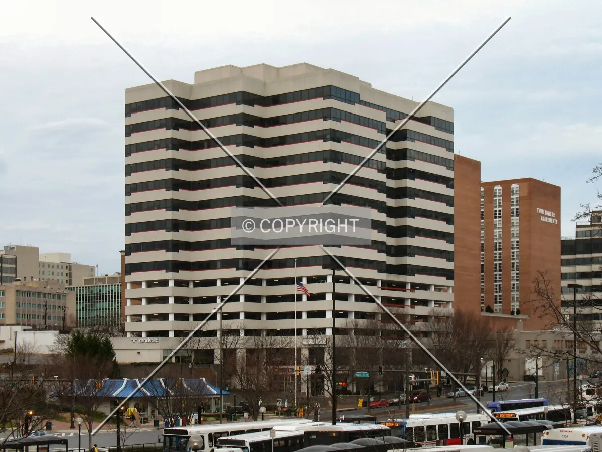 View to the north from the Silver Spring Transit Center