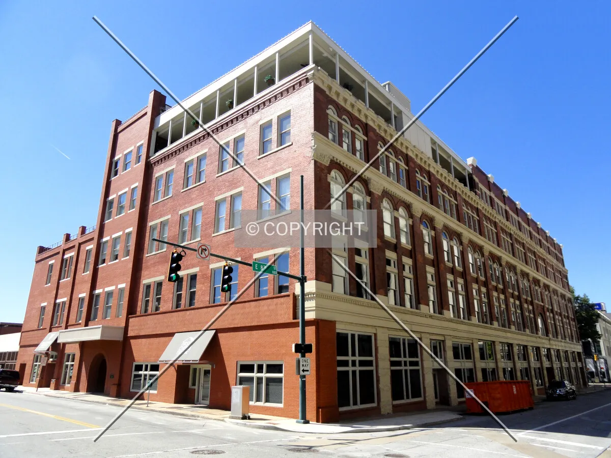 From across Cherry Street to the northeast