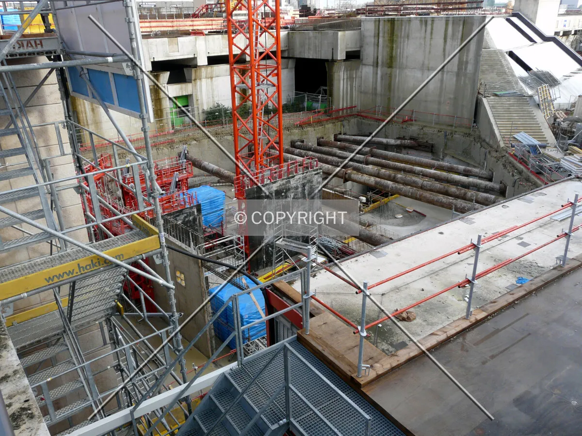 Basement floors under construction