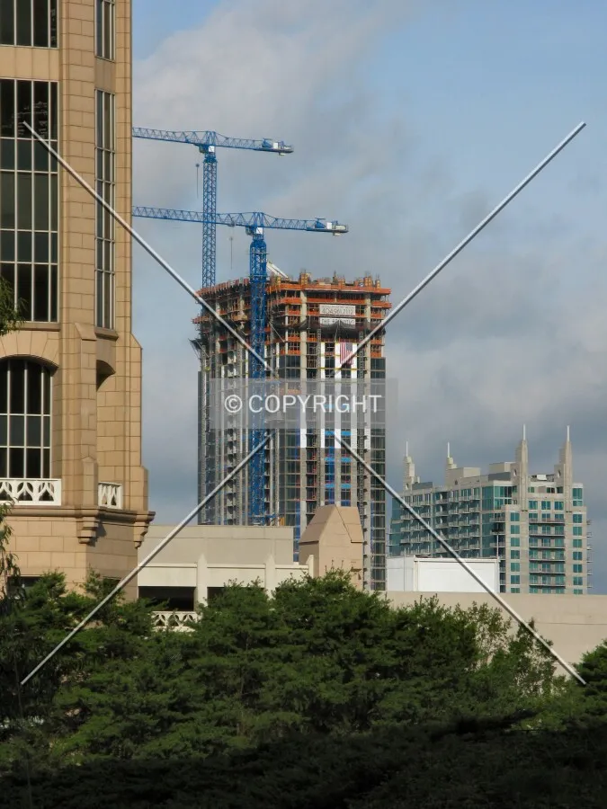 Distant view to the northwest from 14th Street NE