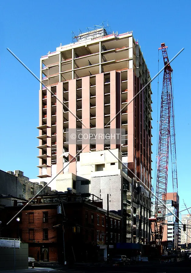 View from the south along Greene Street