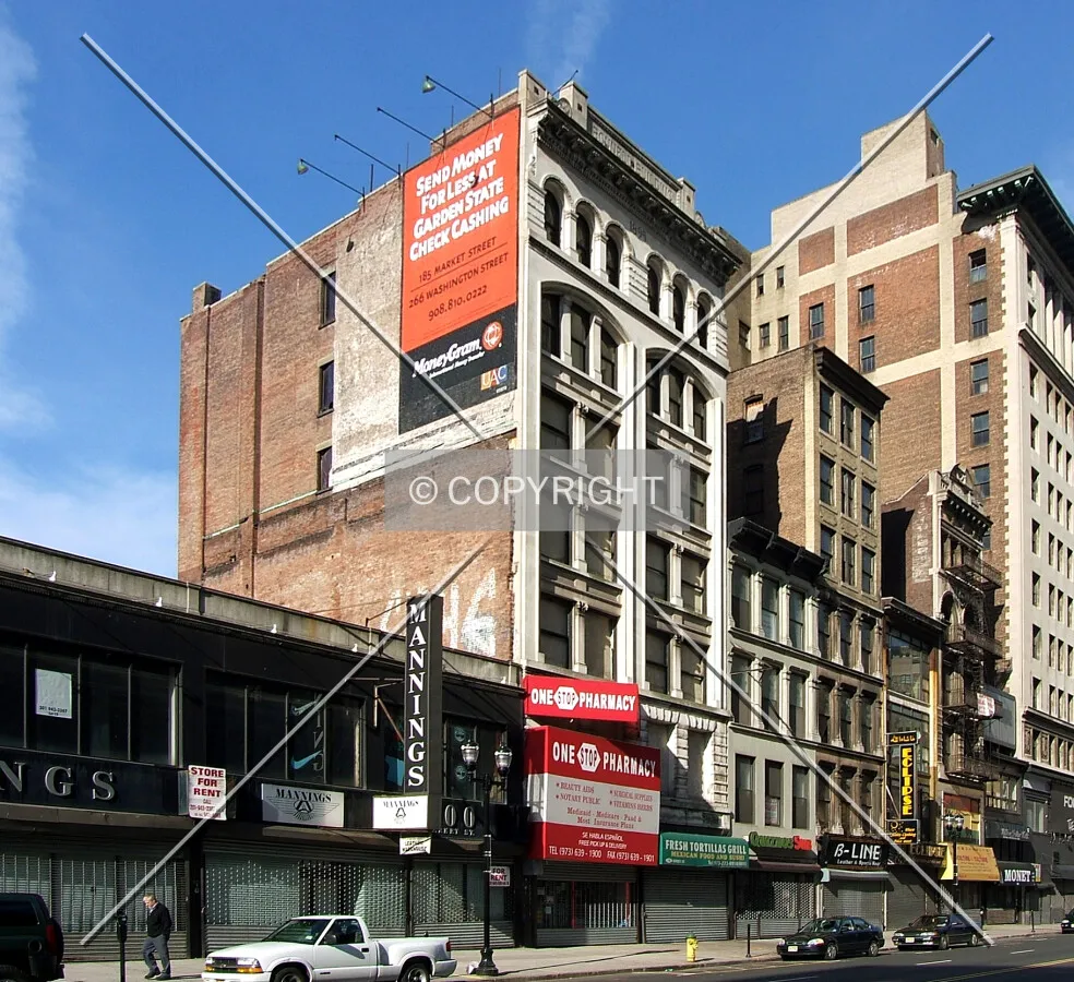 View from the east across Market Street