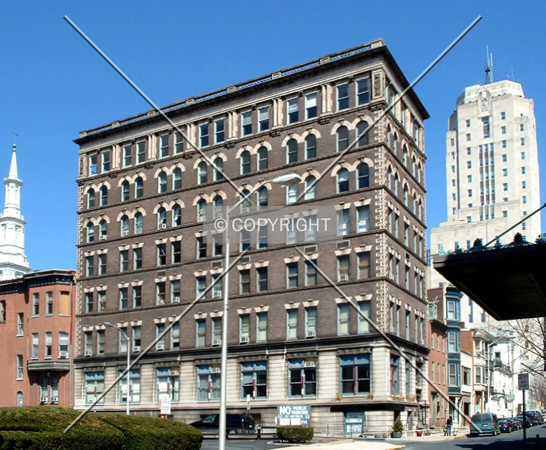 View from the southwest along Court Street
