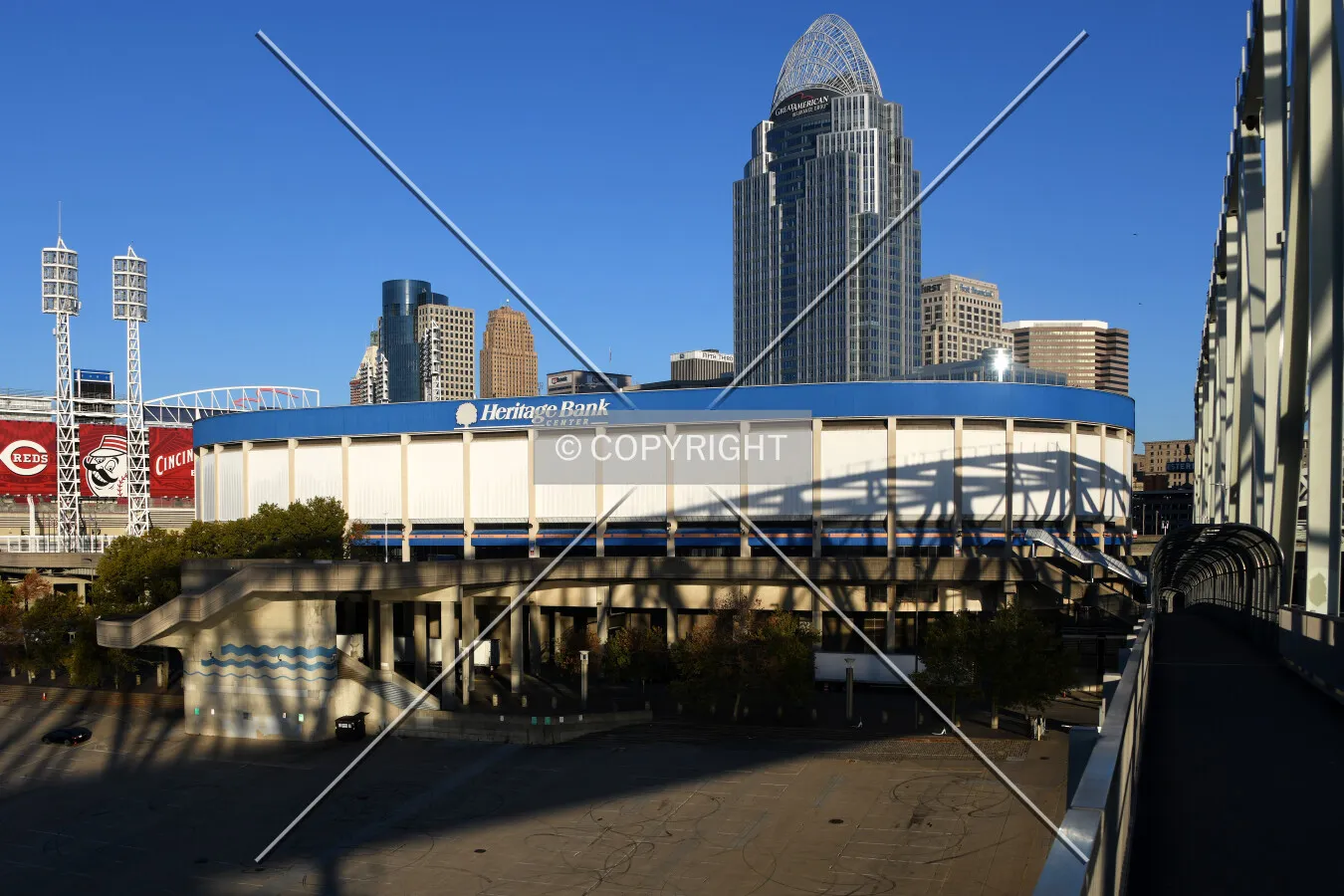 View from the southeast