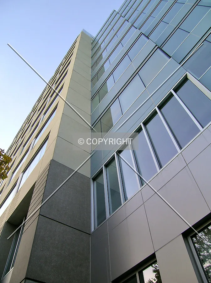 Looking up the southern facade
