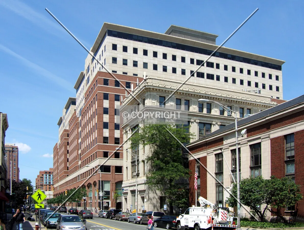 View from the southwest along River Street